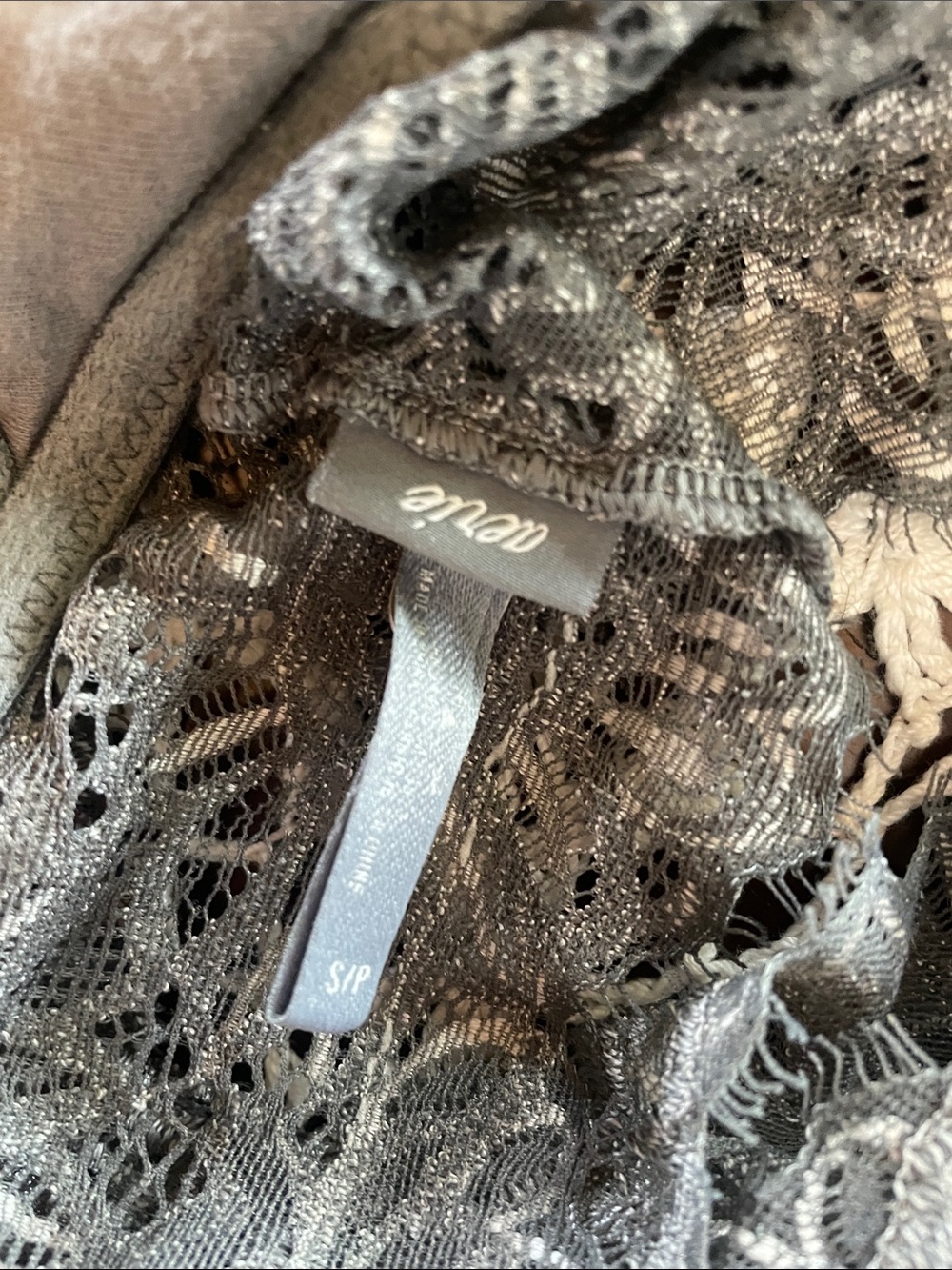 aerie Olive Green Lace Bralette & Slate Gray Lace Bralette Set - Picture 3 of 5